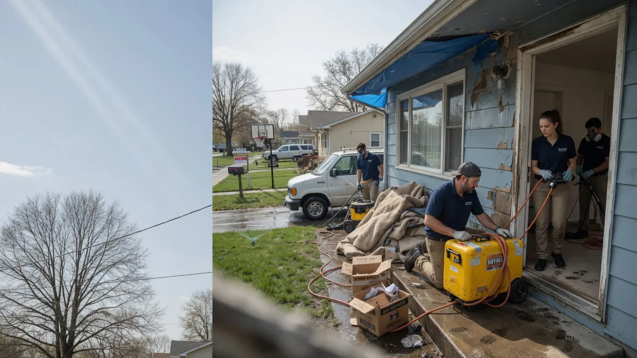 Basement Flood Cleanup in Thompson, ND near me